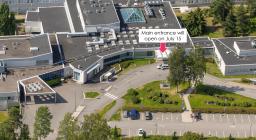 Porvoo Hospital's main entrance will open again on Monday, July 15, 2024.