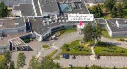 Huvudingången vid Borgå sjukhus tas i bruk måndagen den 15 juli 2024.