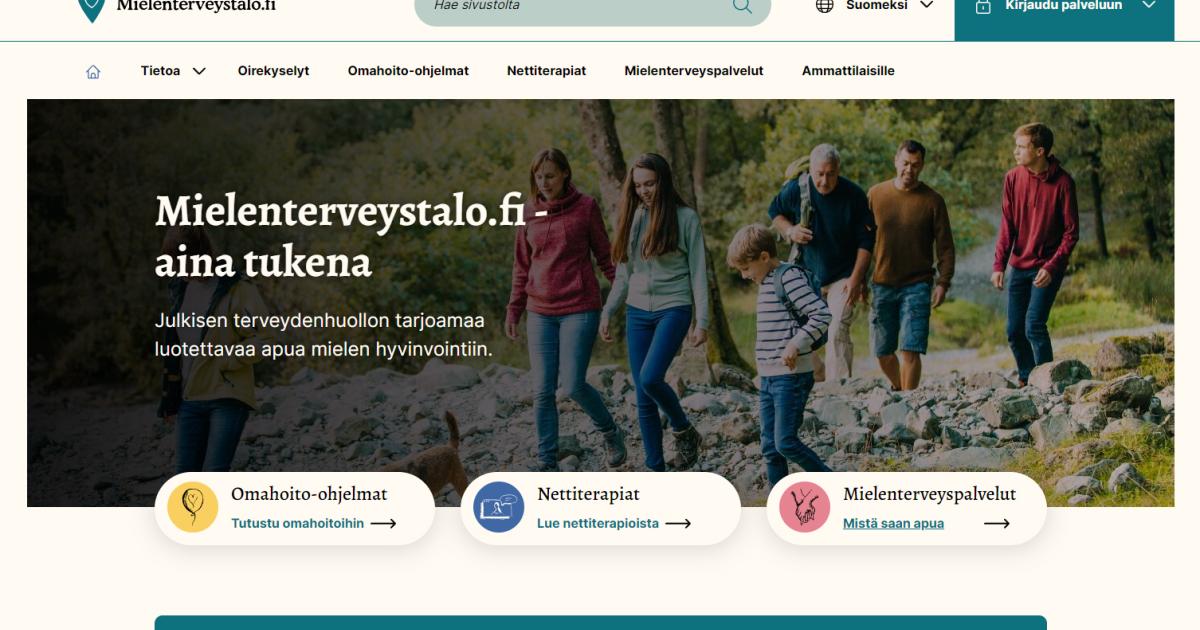 Mielenterveystalo.fi-verkkoportaali On Uudistunut | HUS